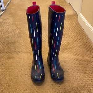 Anthropologie Multicolor Rain Boots. Size 6
